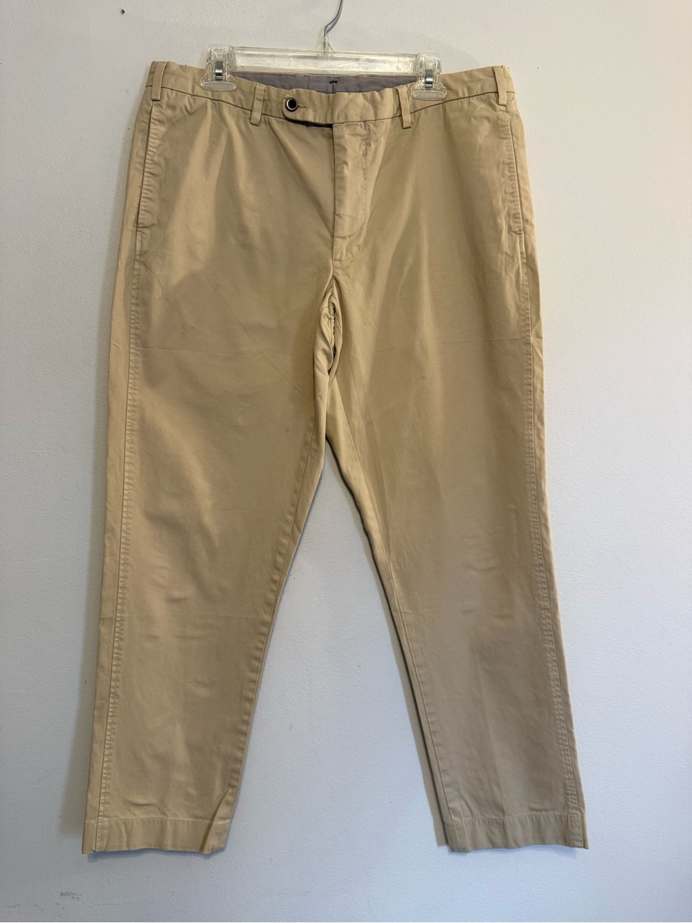 Sid Mashburn Pants Mens 36x30 Beige Straight Fit 5-Pocket Preppy